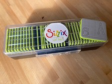 Sizzix Sizzlits Alphabet Set - Wet Paint - 35 dies - Used Condition