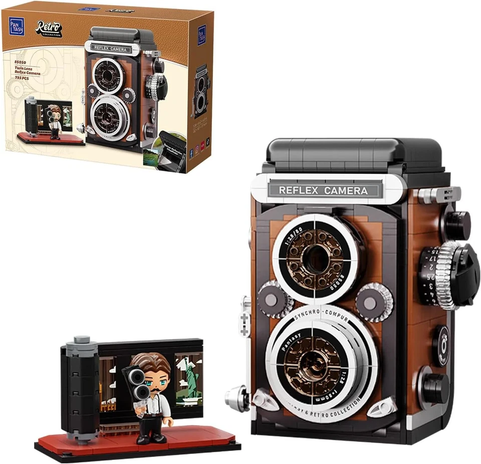 Pantasy 85050 Retro Kamera -Twin Lens Reflex Camera - 793 Klemmbausteine NEU OVP
