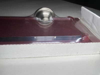 BALDWIN Premium Clear Acrylic 24 inch Shelf Napoli Satin Nickel New in Box 