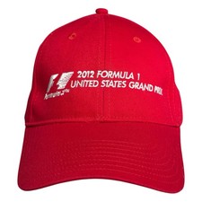 2012 F1 US Grand Prix Hat Red COTA Circuit of the Americas TX Inaugural Race NEW