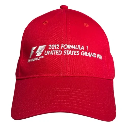 2012 F1 US Grand Prix Hat Red COTA Circuit of the Americas TX Inaugural Race NEW