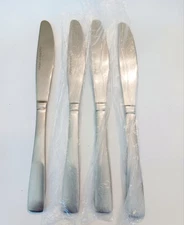 (4) NEW Dash of That AARON SATIN Stainless Dinner Knives~China
