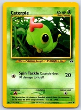 Caterpie - Neo Discovery 53/75 Yuka Morii Vintage Pokemon 151 Card LP