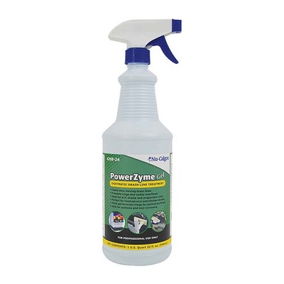 Nu-Calgon 4298-24 PowerZyme Gel Enzymatic Drain Line Treatment (1 Qt. Spray