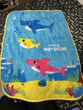 Baby Shark Blanket 60x40 Inches Warm Cuddly Kids Bedding