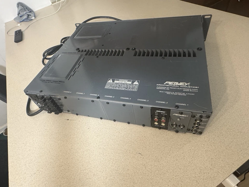 Peavey Architechtural Acoustics Model MMA 8150T 8 Channel Modular Mixeramplifier - Image 4 of 4