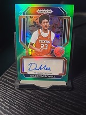 2022-23 Panini Prizm Draft Picks - Freshman Signatures Dillon Mitchell Texas 
