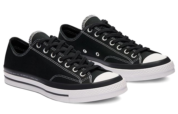 Size 12 - Fragment Design x Moncler x Converse Chuck 70 Low Black