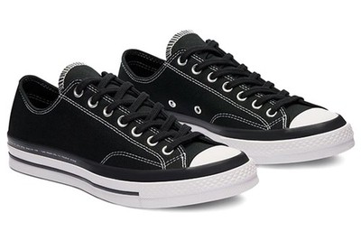 Size 12 - Fragment Design x Moncler x Converse Chuck 70 Low Black