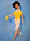 Vintage 1979 Barbie Doll Fashion Collectibles Yellow White Lace Dress BELT #1422