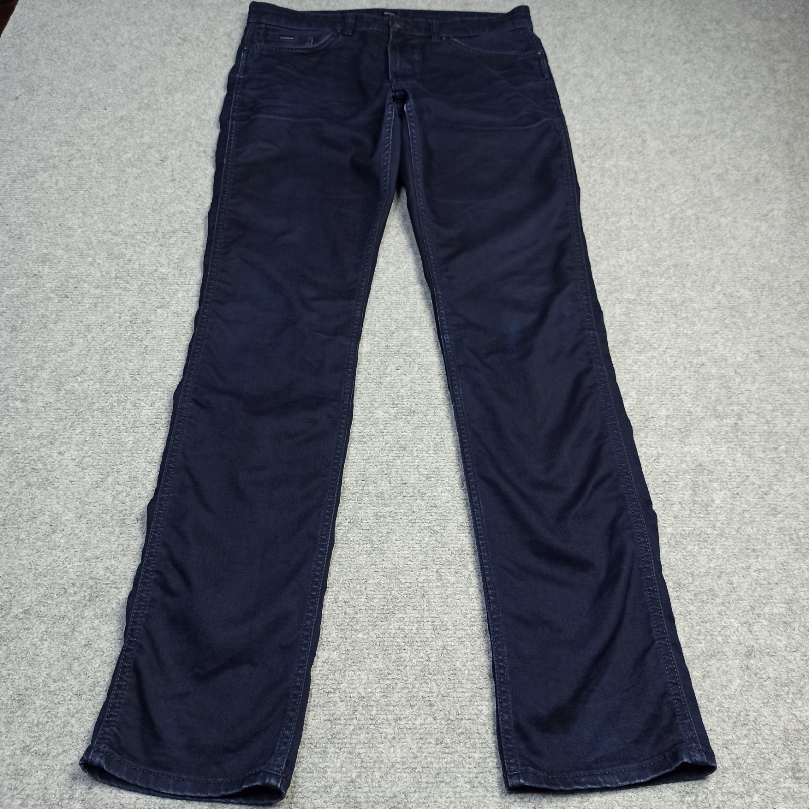 Hugo Boss Delaware3 Mens Slim Jeans W32 L34 Dark Blue Slim Straight Zip Fly thumbnail 2