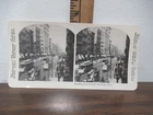 Vintage Stereoview card Broadway From Prince Street New York