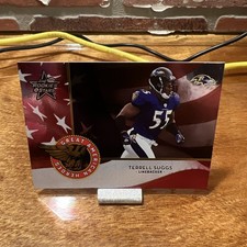 2004 Leaf Rookies & Stars Terrell Suggs Great American Heroes Red🔥1/1250!!🔥
