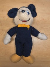 Disney Mickey Mouse Plush Wind Up Toy Vintage
