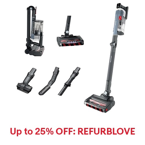 Shark Stratos Cordless Vacuum, Clean Sense IQ & DuoClean PowerFins (Refurbished)