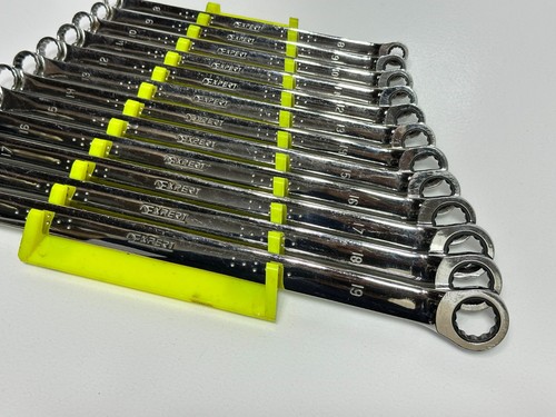 EXPERT by MAC Tools 12pc Metric 8-19mm Double Box-End Offset Ratchet Wrench Set - Foto 16 di 17