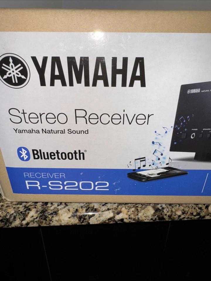Yamaha R‑S202 Natural Sound Stereo Receiver Bluetooth 2‑Channel NEW NIB - Image 2 of 4
