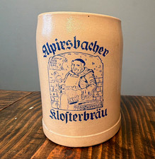 Vintage Alpirsbacher Klosterbr&auml;u German Stoneware Beer Mug / Stein &ndash; 0.5L