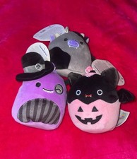 Squishmallows 3.5" Halloween Clips Bundle LOT of 3 Stuffed Plush