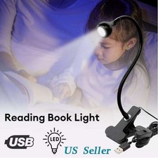 USB Reading Night Light Flexible LED Book Lamp Laptop Computer Clip-on Bed Desk