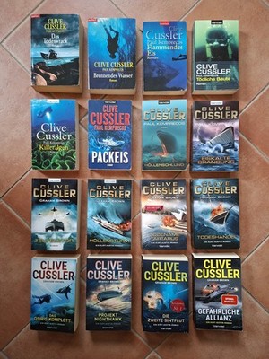16 x Clive Cussler,  Kurt Austin , Numa Files, Band 1 - 15 + Band 19 Zustand