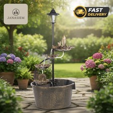 Transform Your Garden with 90cm Cascading Water Fountain & Light Feature