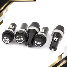 5 Pack 6 x 30mm Thread Panel Mounted Fuse Holder AC 125V/250V 15A/10A