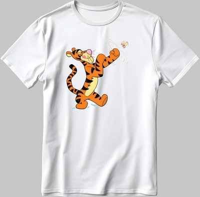 DISNEY THE WINNIE POOL AND FRIENDS TIGERS  FUNNY V2 WHITE T SHIRT