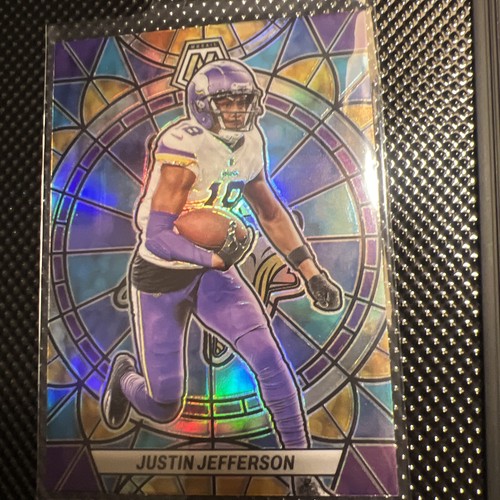 2023 PANINI MOSAIC JUSTIN JEFFERSON STAINED GLASS PRIZM SSP VIKINGS SG15 eBay