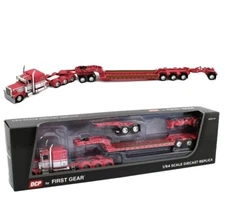 DCP 1/64 Peterbilt 389 63” Slpr w/Fontaine Mag Lowboy jeep&stngr. DCP 60-1440