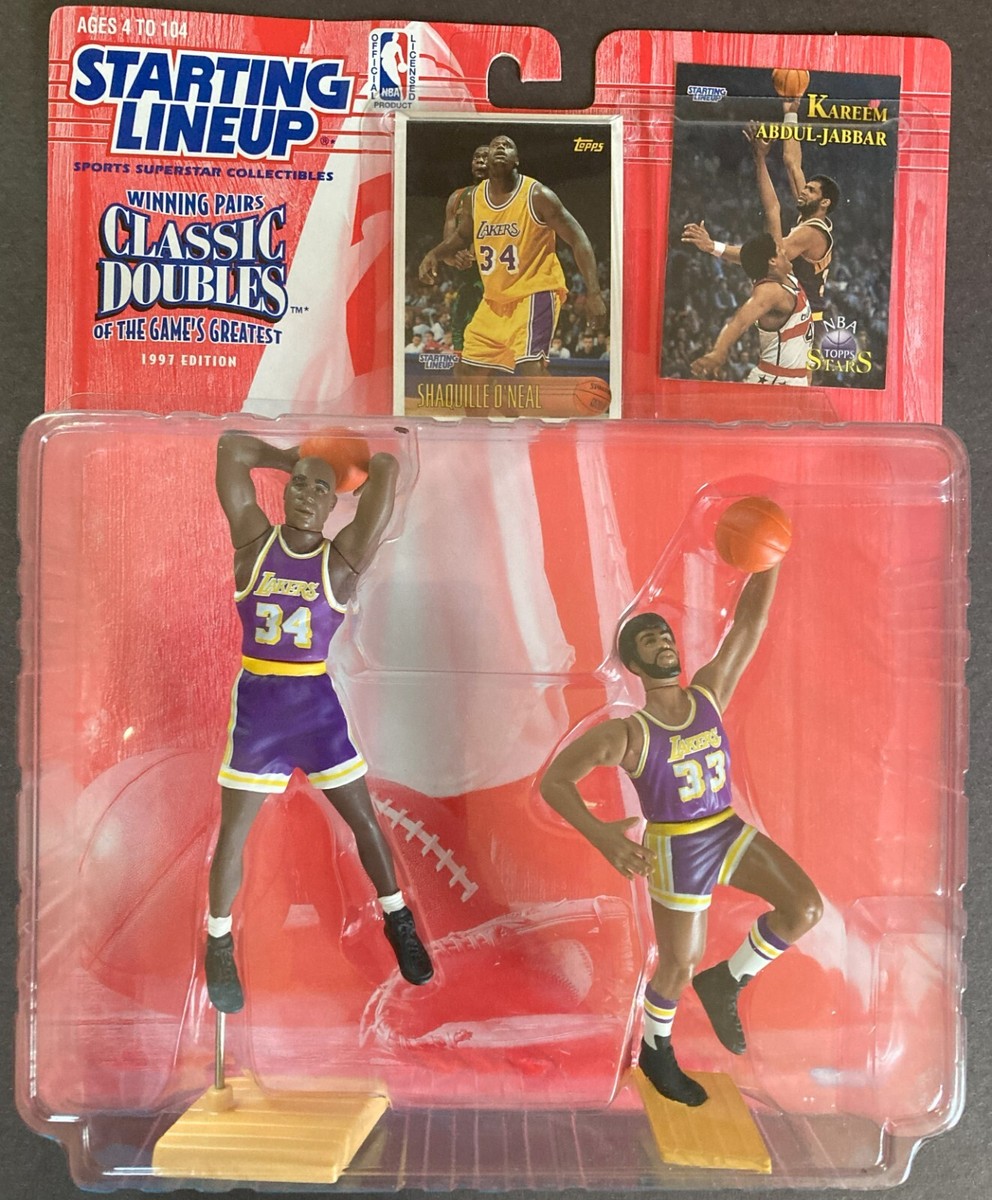 Starting Lineup 1997 NBA Classic Doubles Shaq and Kareem Abdul