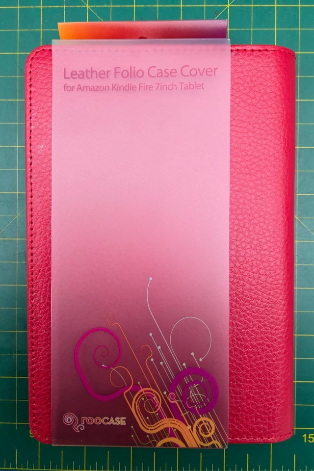 New never used Red Leather roocase folio cover for Kindle Fire 7 inch tablet - Image 4 of 4