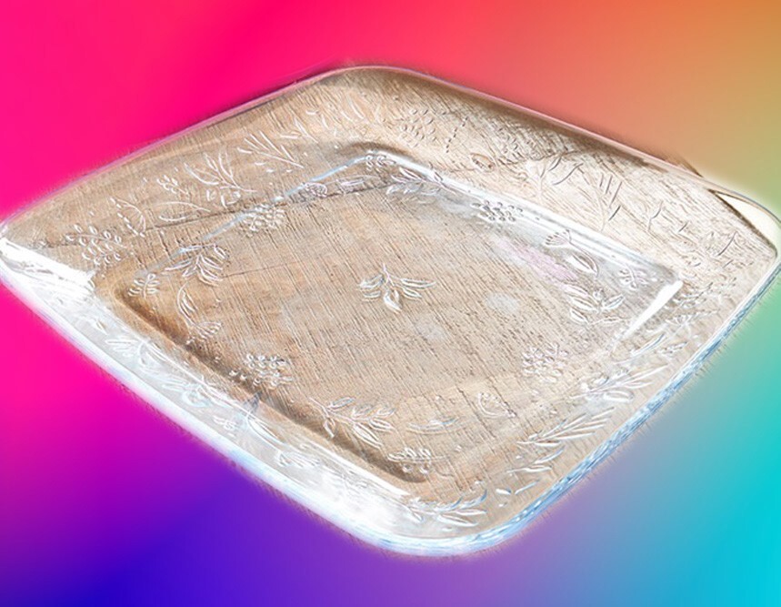 Princess House WILDFLOWER Square Platter (10021) | eBay