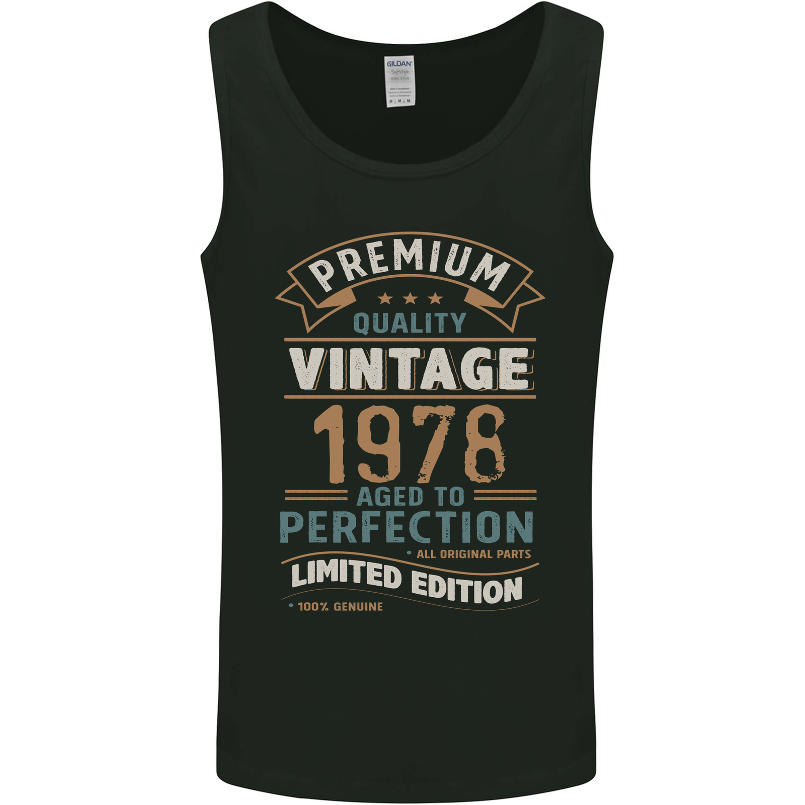 Premium Vintage 47th Birthday 1978 Mens Vest Tank Top