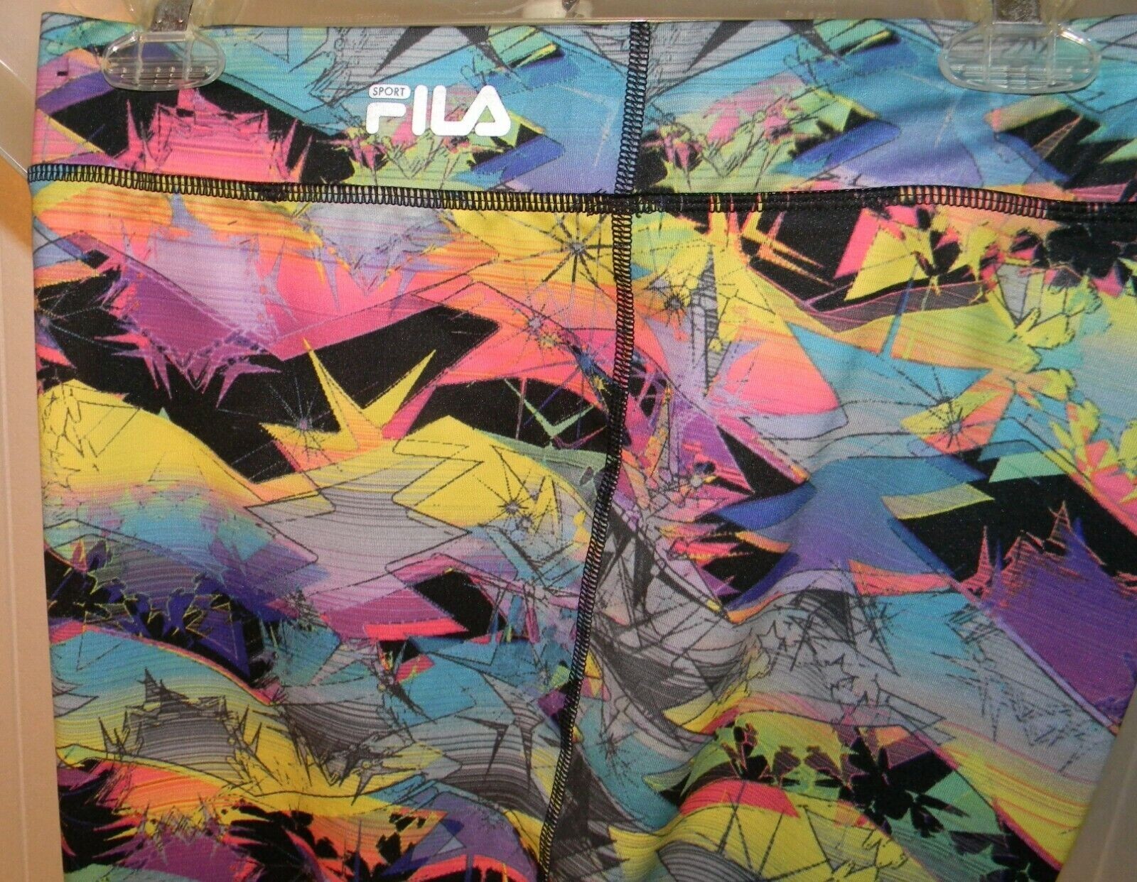 Leggings da corsa Fila Sports Maui Skimmer Capri stampa elettrica 3X