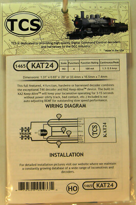 NEW TCS #1465 KAT24 4 Function Decoder w/Keep Alive Built In