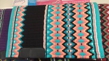 Western Show Horse Riding Handmade Base Saddle Pad Wool in 34 42