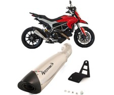 Exhaust Muffler Hpcorse Evoxtreme L 31 Steel Ducati Hyperstrada 821 2013 > 2015