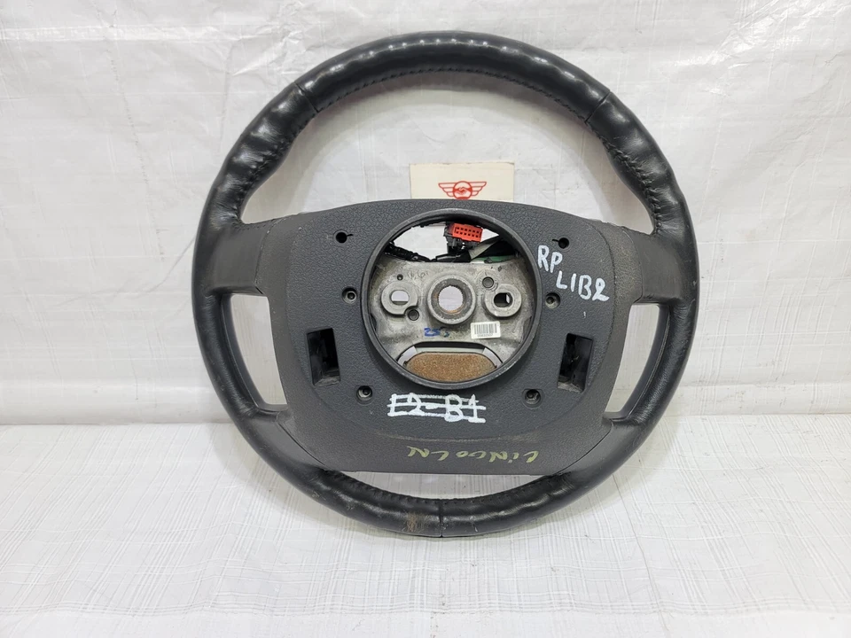 2009 - 2012 年林肯 MKS 方向盘音频巡航控制黑色皮革原始设备制造商 — 第 3/4 张图片