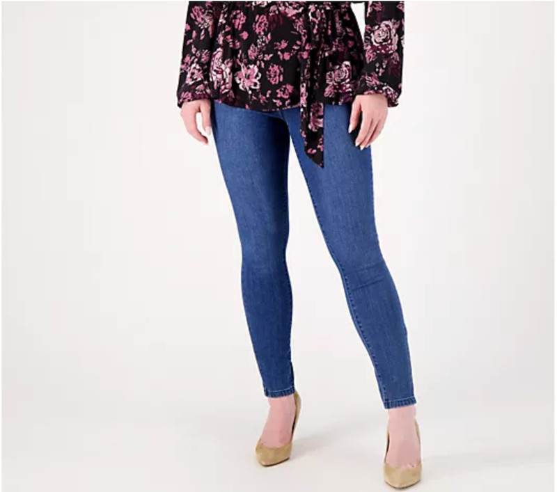 Girl With Curves Med Indigo 14 Regular High Waisted Skinny Jean A551713