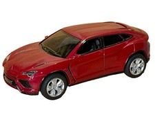Kinsmart Lamborghini Urus Red Diecast Pullback 1:38 Rubber Tires Burgandy