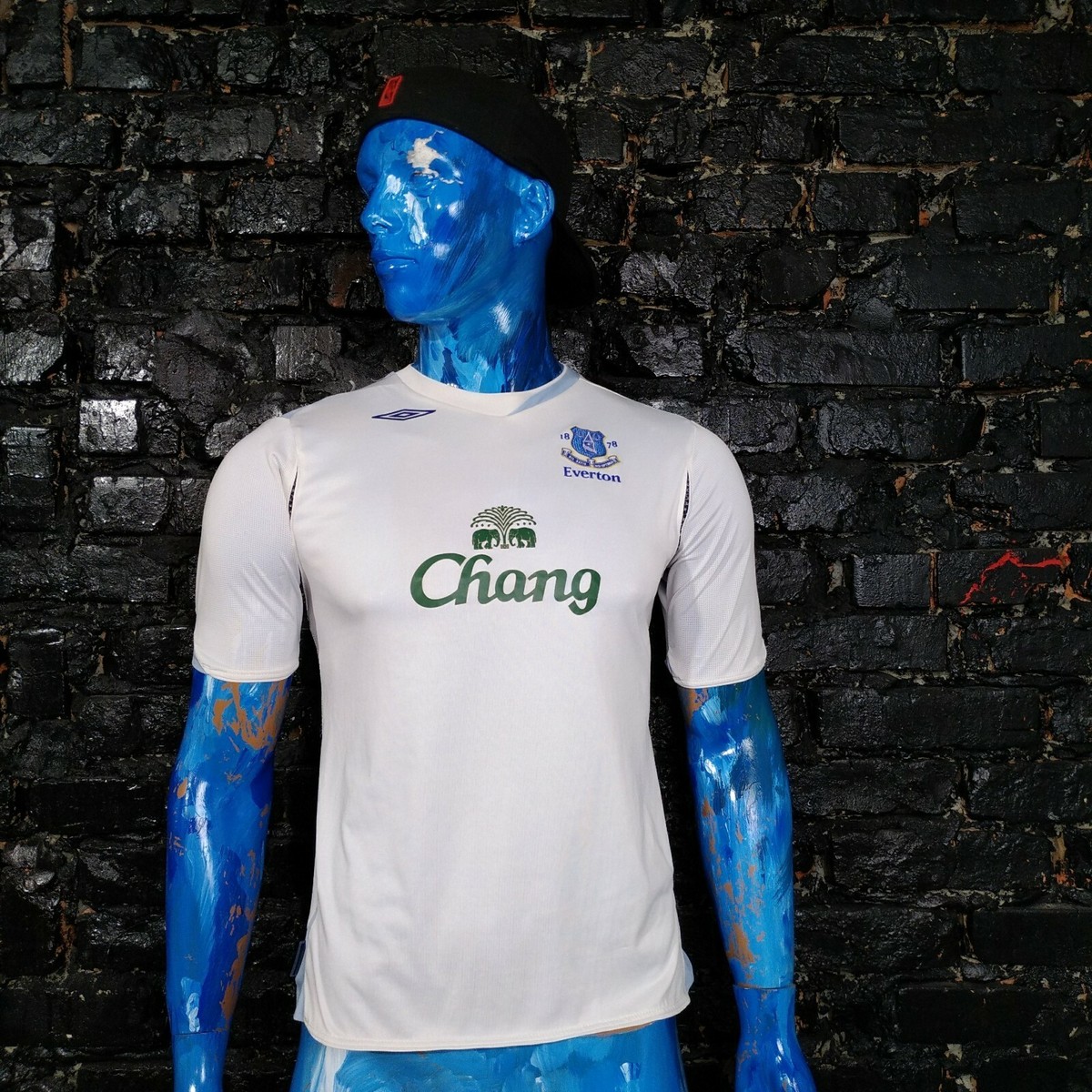 Everton Away football shirt 2006 - 2007 Umbro White Trikot Size