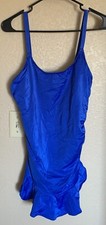 Sea Fashions of California Swimwear Women  s Swimsuit One Pc Sz 20 Blue Nwt Vtg