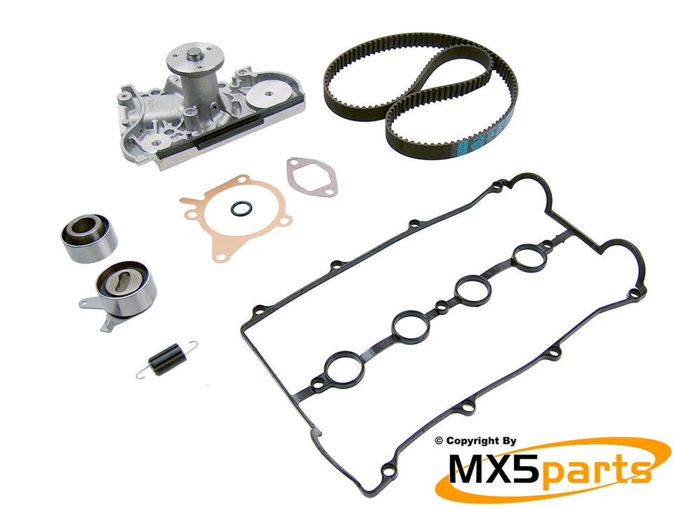 MX5 Timing Belt Cambelt Kit 6 Piece + Water Pump Mazda MX-5 1.8 Mk2.5 VVTI 00>05