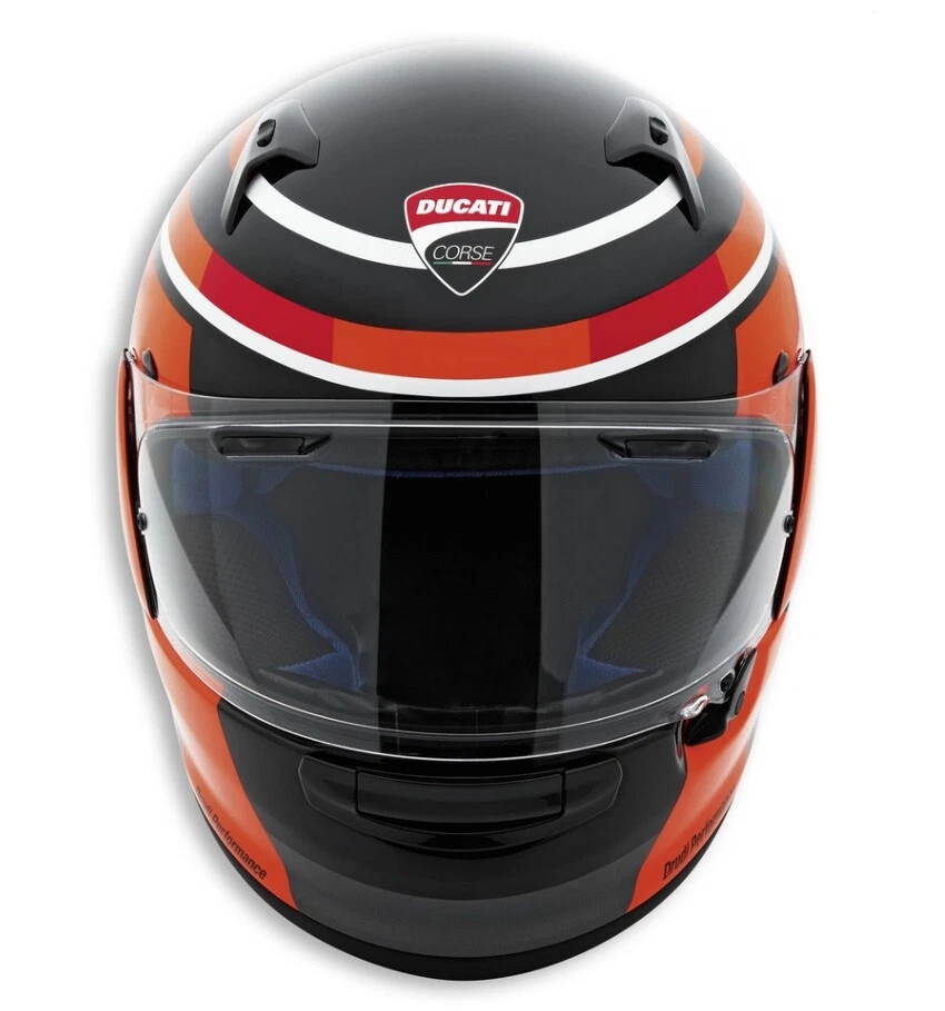 DUCATI Arai Profile V CORSE SBK 5 IntegralHelm Helm Helmet schwarz rot NEU - Bild 2 von 3