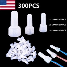 300x 22-10AWG Closed End Crimp Cap Terminal Copper Core and Nylon Wire Connector