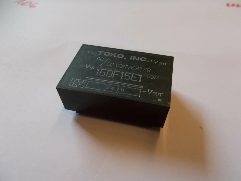 TOKO 15DF15E1 DC/DC Wandler/Converter In: 5V Out: +/-15V 0,1 A 1,5W, #K- 207-28 - Image 3 of 3