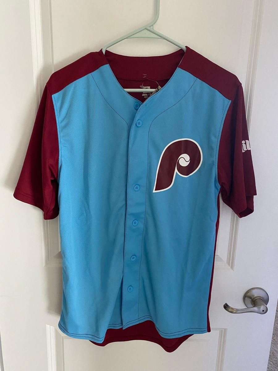 Stitches Philadelphia Phillies Retro Powder Blue Jersey