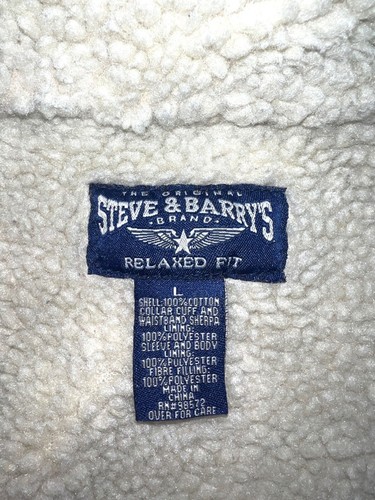 Steve & Barrys Denim Jacket Sherpa Lined Relaxed Fit L - Picture 3 of 4