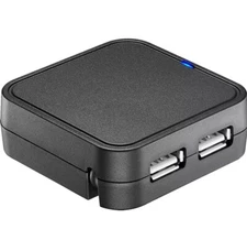 Best Buy essentials- 4-Port USB 2.0 Hub - Black